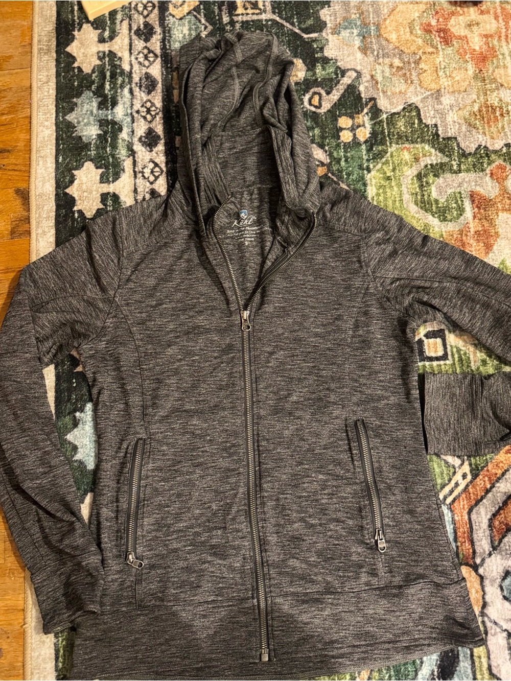 Women’s Kuhl Full-Zip Hooded Jacket - Charcoal Heather